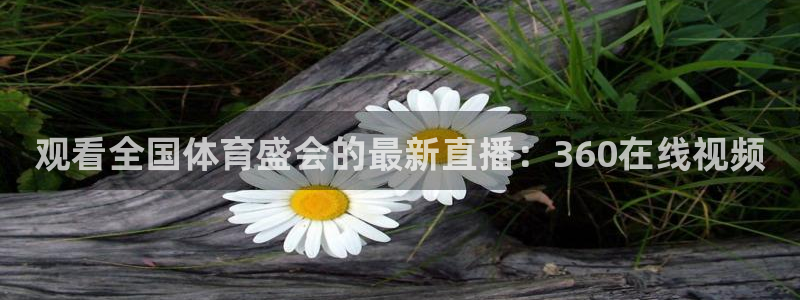 观看全国体育盛会的最新直播：360在线视频