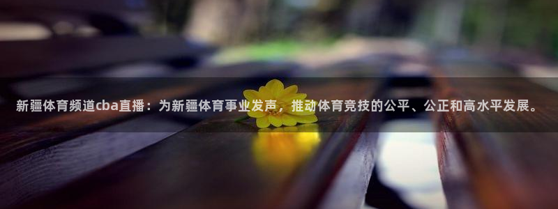 新疆体育频道cba直播：为新疆体育事业发声，推动体育竞技的公平、公正和高水平发展。