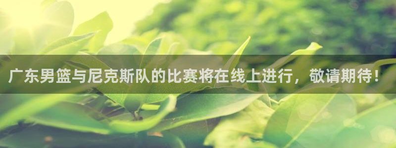 广东男篮与尼克斯队的比赛将在线上进行，敬请期待！